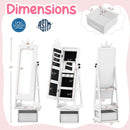 3 In 1 Kids Jewelry Cabinet with 3-Color Lighted Full Length Mirror by LJGDeals