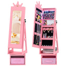 3 In 1 Kids Jewelry Cabinet with 3-Color Lighted Full Length Mirror by LJGDeals