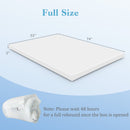 3 Inch Gel-Infused Memory Foam Mattress Topper with Removable Cover