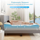 3 Inch Gel-Infused Memory Foam Mattress Topper with Removable Cover by LJGDeals