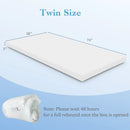 3 Inch Gel-Infused Memory Foam Mattress Topper with Removable Cover by LJGDeals