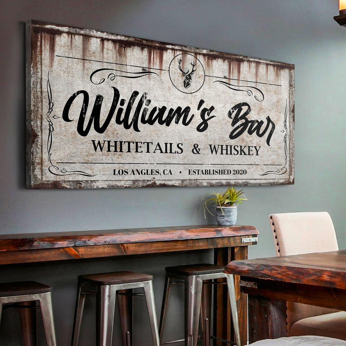 Whitetails and Whiskey Sign, photo 6 of 7