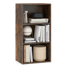 3-Tier Cube Bookcase with Adjustable Shelves for Home Office-Natural by LJGDeals