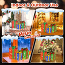 3 PCS Christmas Lighted Gift Boxes Set Decoration with 52 Pre-lit LED Lights by DirectDeals