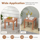 3 PCS Eucalyptus Wood Patio Bistro Set with 2 Folding Arm Chairs by LJGDeals