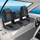 3-Pack Folding Boat Seats with 28D Soft Sponge Padding-Black by LJGDeals