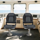 3-Pack Folding Boat Seats with 28D Soft Sponge Padding-Black by LJGDeals
