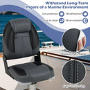 3-Pack Folding Boat Seats with 28D Soft Sponge Padding-Black by LJGDeals