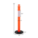 3 Pack Traffic Delineator Posts with Fillable Base for Parking Lots and Construction by LJGDeals