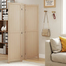 3 Panel Folding Room Divider for Home Office Bedroom Restaurant-Beige by LJGDeals