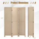 3 Panel Folding Room Divider for Home Office Bedroom Restaurant-Beige by LJGDeals