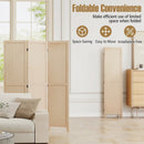 3 Panel Folding Room Divider for Home Office Bedroom Restaurant-Beige by LJGDeals