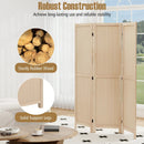 3 Panel Folding Room Divider for Home Office Bedroom Restaurant-Beige by LJGDeals