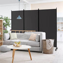 3 Panel Folding Room Divider with Lockable Wheels by LJGDeals