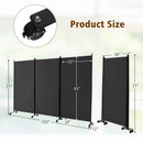 3 Panel Folding Room Divider with Lockable Wheels by LJGDeals