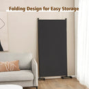 3 Panel Folding Room Divider with Lockable Wheels by LJGDeals