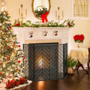 3-Panel Metal Foldable Fireplace Screen with Metal Mesh by LJGDeals
