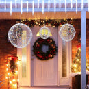 3 Pcs Lighted Christmas Balls Large Standing/Hanging Metal Sphere Lights with 435 LEDs by LJGDeals