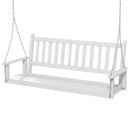 3-Person Wooden Outdoor Porch Swing with 800 lbs Weight Capacity by DirectDeals