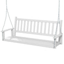3-Person Wooden Outdoor Porch Swing with 800 lbs Weight Capacity
