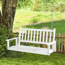 3-Person Wooden Outdoor Porch Swing with 800 lbs Weight Capacity by DirectDeals