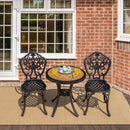 3-Piece All-Weather Cast Aluminum Patio Bistro Set-Copper by LJGDeals