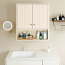 3-Piece Bathroom Cabinet Set with Fluted Doors Over Toilet Corner & Wall Cabinet by LJGDeals