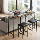 3-Piece Convertible Dining Set with Built-In Charging Station by LJGDeals