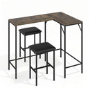 3-Piece Convertible Dining Set with Built-In Charging Station by LJGDeals