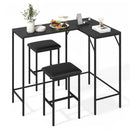3-Piece Convertible Dining Set with Built-In Charging Station by DirectDeals