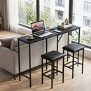 3-Piece Convertible Dining Set with Built-In Charging Station by LJGDeals