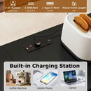 3-Piece Convertible Dining Set with Built-In Charging Station by LJGDeals