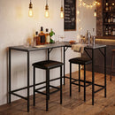 3-Piece Convertible Dining Set with Built-In Charging Station by DirectDeals