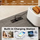 3-Piece Convertible Dining Set with Built-In Charging Station by LJGDeals