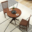 3 Pieces Wooden Dining Table and Chair Set for Cafe Kitchen Living Room by LJGDeals