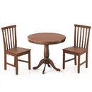 3 Pieces Wooden Dining Table and Chair Set for Cafe Kitchen Living Room by LJGDeals
