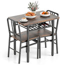 3-Piece Dining Table Set with Rectangular Kitchen Table and 2 Chairs by LJGDeals