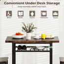 3-Piece Dining Table Set with Rectangular Kitchen Table and 2 Chairs by LJGDeals