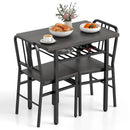 3-Piece Dining Table Set with Rectangular Kitchen Table and 2 Chairs by LJGDeals