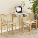 3-Piece Dining Table Set with Rectangular Kitchen Table and 2 Chairs by LJGDeals