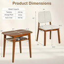 3-Piece Dining Table Set for 2 with Upholstered Chairs by LJGDeals