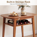 3-Piece Dining Table Set for 2 with Upholstered Chairs by LJGDeals