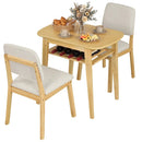 3-Piece Dining Table Set for 2 with Upholstered Chairs by LJGDeals