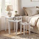 3-Piece Farmhouse Rectangle Side Table Set for Living Room by LJGDeals