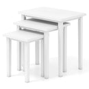 3-Piece Farmhouse Rectangle Side Table Set for Living Room by LJGDeals