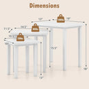 3-Piece Farmhouse Rectangle Side Table Set for Living Room by LJGDeals