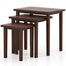 3-Piece Farmhouse Rectangle Side Table Set for Living Room