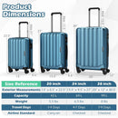 3-Piece Hardside Luggage Set (20/24/28 Inch) Lightweight with 3-Digital Lock by LJGDeals