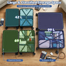 3-Piece Hardside Luggage Set (20/24/28 Inch) Lightweight with 3-Digital Lock by LJGDeals