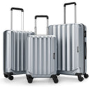 3-Piece Hardside Luggage Set (20/24/28 Inch) Lightweight with 3-Digital Lock by LJGDeals